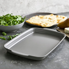 Premiere Ovenware Ceramic Nonstick 13" x 9" Quarter Sheet Pan | Gray