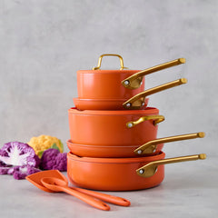 Reserve Pro Ceramic Nonstick 11-Piece Cookware Set | Harvest