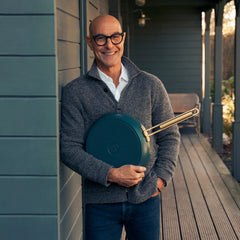 Stanley Tucci™ Ceramic Nonstick 8", 10" and 12" Frypan Set | Venetian Teal