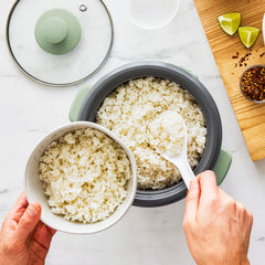 GreenLife 6-Cup Rice Cooker | Sage Green
