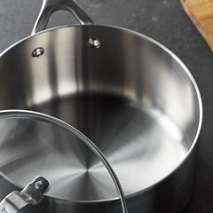 Bobby Flay by GreenPan Chef Series Uncoated Stainless Steel 3-Quart Saucepan
