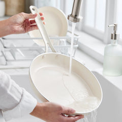 Nova Gallery Ceramic Nonstick 8" and 10" Frypan Set | Cream