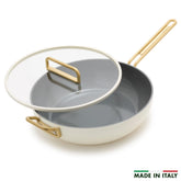Stanley Tucci™ Ceramic Nonstick 6.5-Quart Essential Stanley Pan | Carrara White