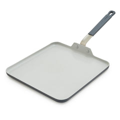 Bobby Flay by GreenPan Professional Ceramic Nonstick 11" Square Griddle | Graphite