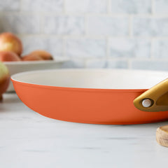 Reserve Pro Ceramic Nonstick 8", 10" and 12" Frypan Set | Harvest