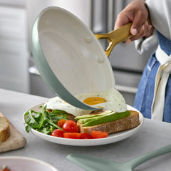 Reserve Pro Ceramic Nonstick 10-Piece Cookware Set | Moss