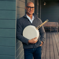 Stanley Tucci™ Ceramic Nonstick 8" Frypan | Carrara White