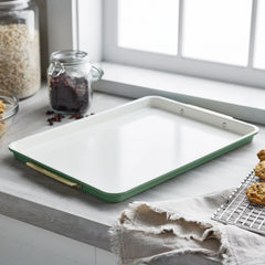 Reserve Bakeware 2-Piece 13" x 18" Half Sheet Pan Set | Sage